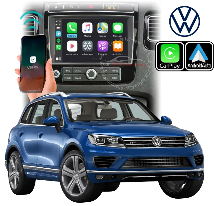 Volkswagen Touareg RCD850 and VW RNS850 Wireless Apple Carplay & IOS Airplay