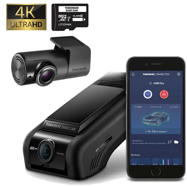 Thinkware U1000 Plus 4K UltraHD 2-Channel Dash Camera