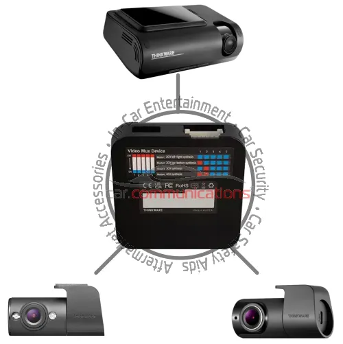 Thinkware T700 3CH Taxi Pack. Includes Front, Rear, Front Internal Facing IR camera & 32GBSD