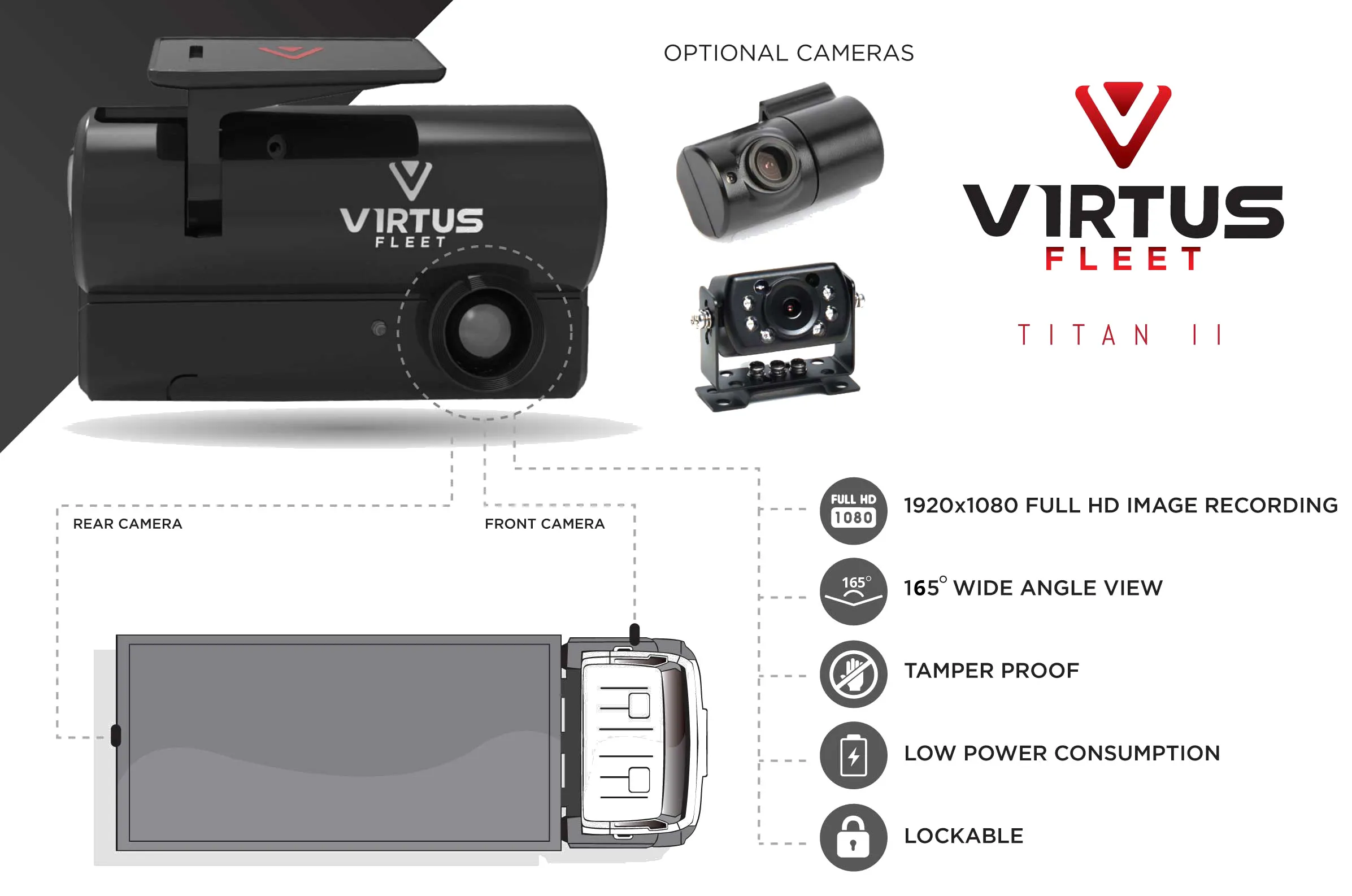 Virtus Titan 2 Dash Camera