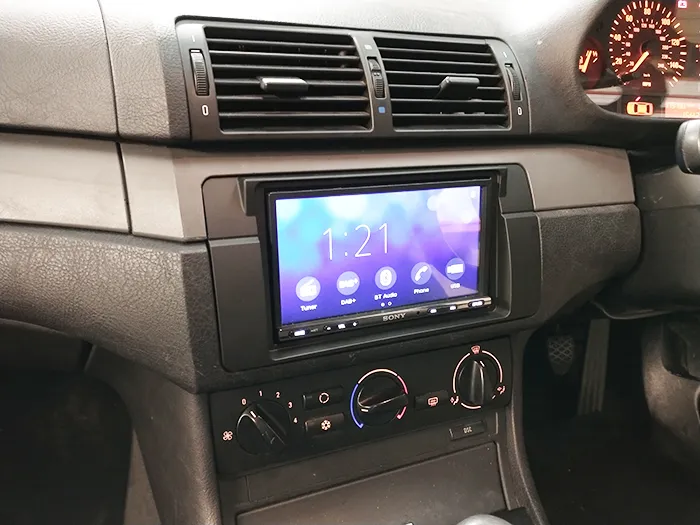 Car stereo installed using IC-FK-951