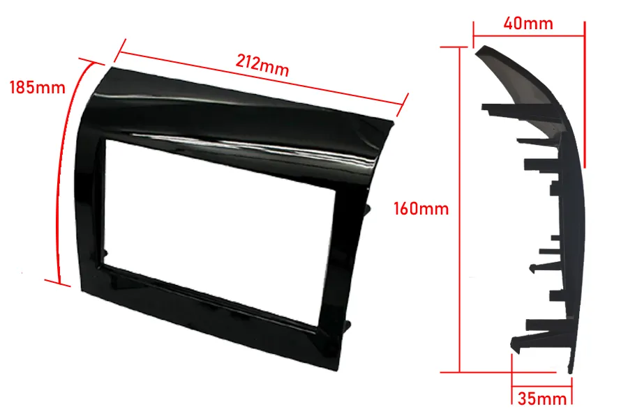 50-938-Fiat-Ducato-2014-Doubl-Din-facia-with-side-fix-brackets-dimensions