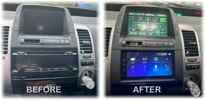 Toyota Prius aftermarket stereo installation Pioneer SPH-DA160DAB