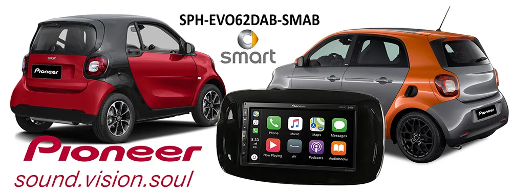 Pioneer SPH-EVO62DAB-SMAB Smart Forfour Smart Fortwo