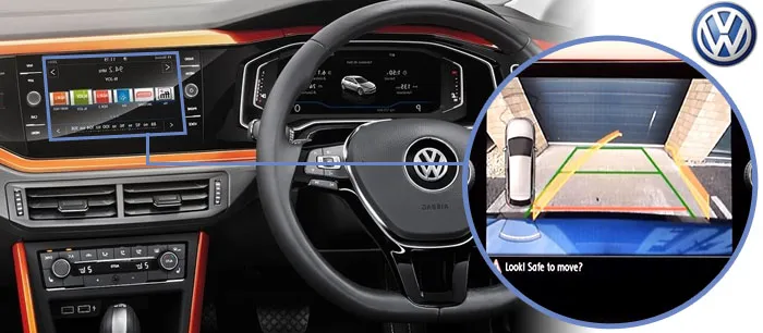 Polo reversing camera screen