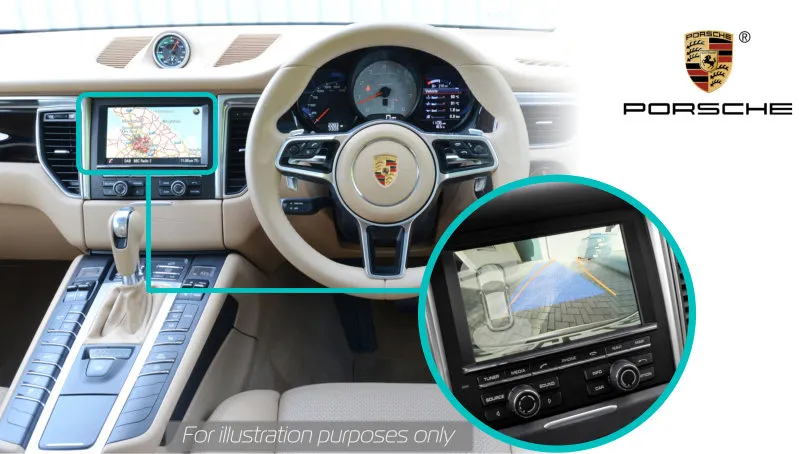 Porsche Macan 95B Genuine Retrofit Reversing Rear View Camera PCM 3.1 Dash