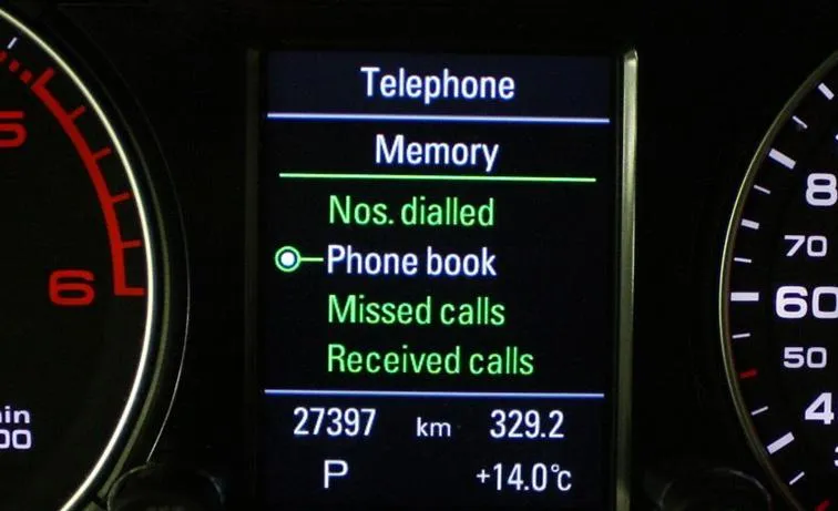 Audi FISCON Bluetooth instrument cluster