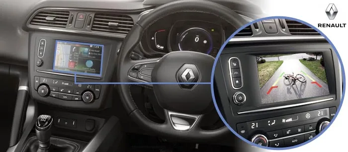 A3 reversing camera screen