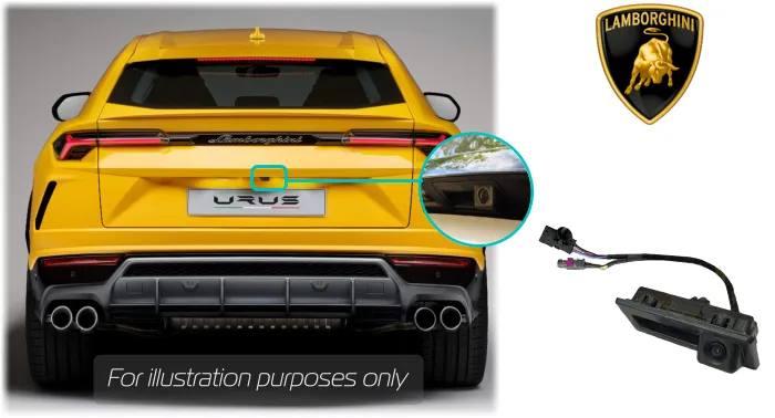 Lamborghini URUS Rear View Reversing Camera Kit Solution, camera