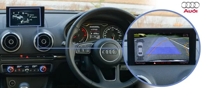A3 reversing camera screen