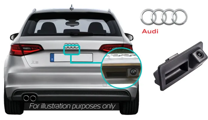 Audi A3 8V Reversing Camera kit Solution - Boot Handle Camera