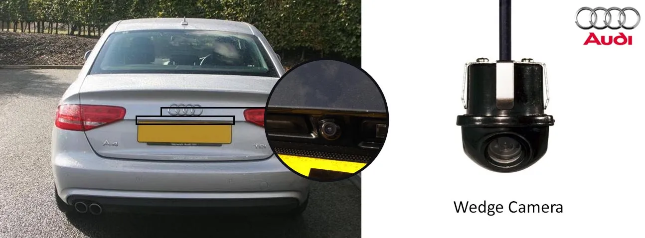 A4 reversing rear view wedge camera