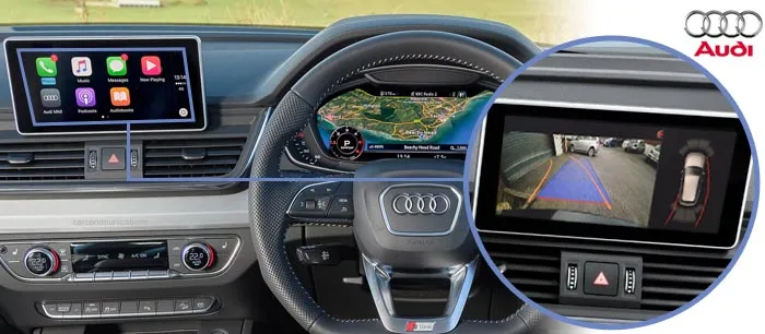 Audi Q5 reversing camera screen