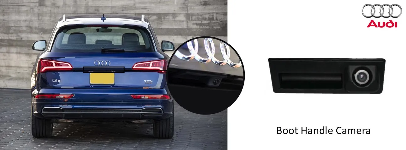 Audi Q5 reversing rear view boot handle camera