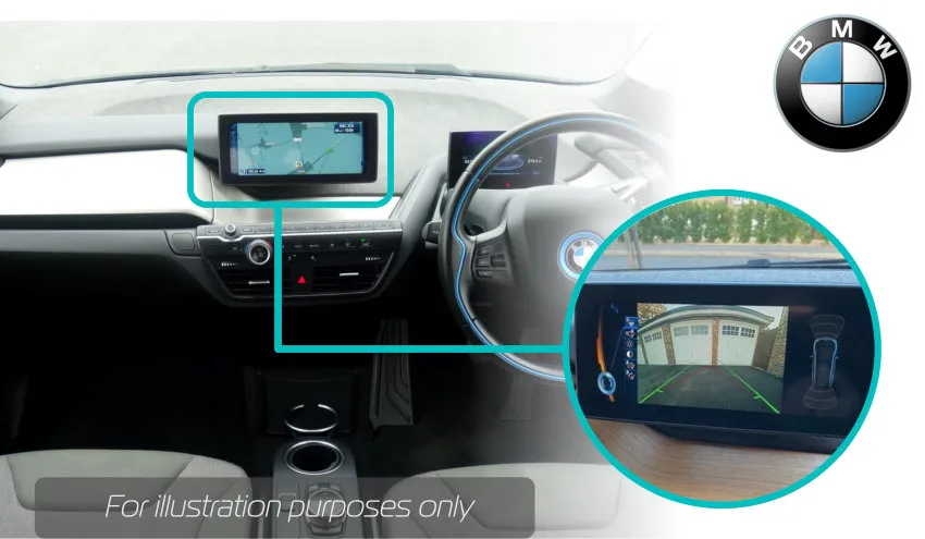 BMW retrofit rear view reversing camera kit solution for BMW NBT infotainment system with 10.25 inch screen