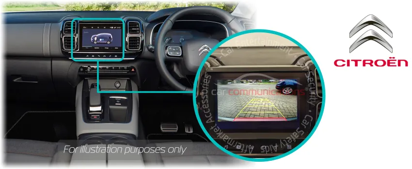 Citroen C5 Aircross aftermarket reversing rear view camera kit solution NAC screen