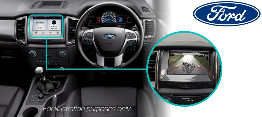 ford Ranger Sync 2.5 Retrofit reversing camera kit solution