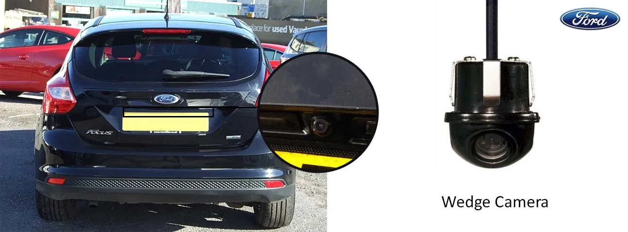 ford focus reversing rear view wedge camera