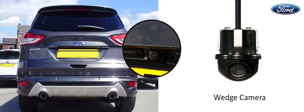 ford kuga reversing rear view wedge camera