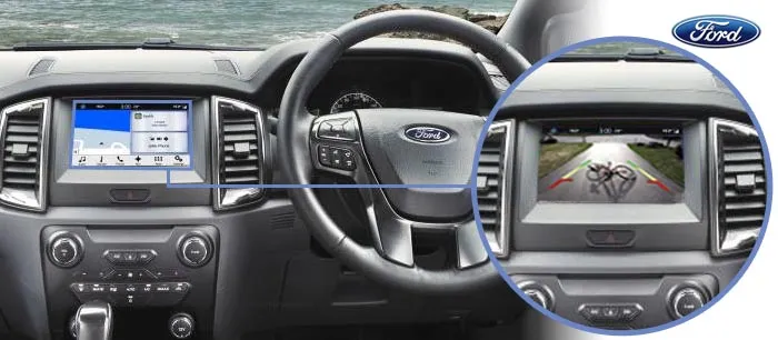 ford Ranger reversing camera screen