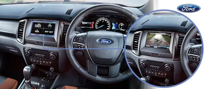ford Ranger reversing camera screen
