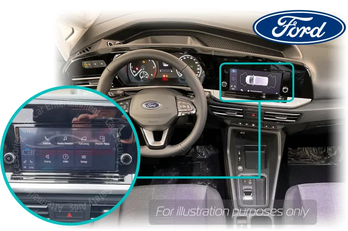 Ford Tourneo Connect Highline Solution - Dynamic Guidelines - 8-inch screen Rear View Reversing Camera Kit Solution