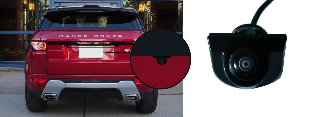 evoque reversing rear view camera 