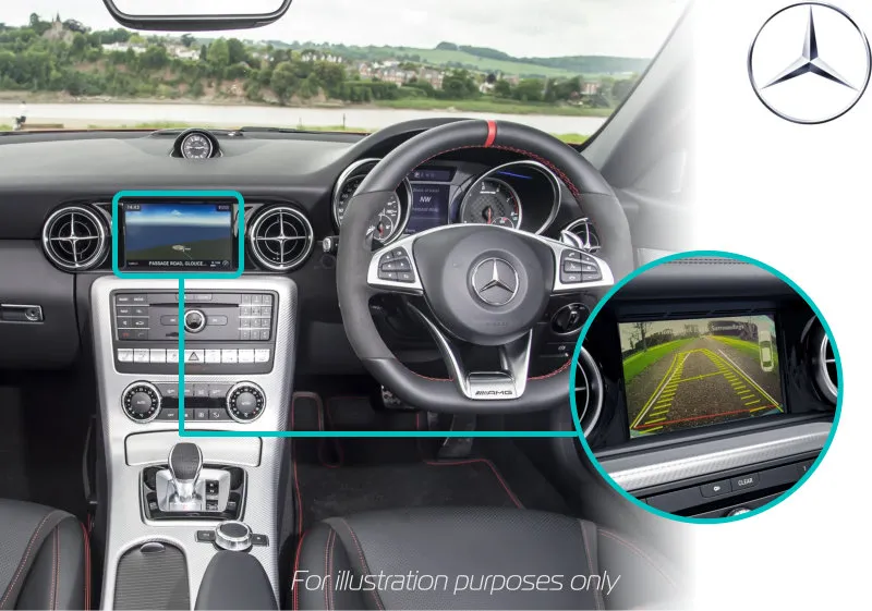 Mercedes-benz-slc-rear-view-reversing-camera-retrofit-screen