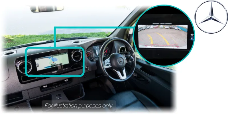 Mercedes Benz Sprinter - MBUX - Infotainment Screen