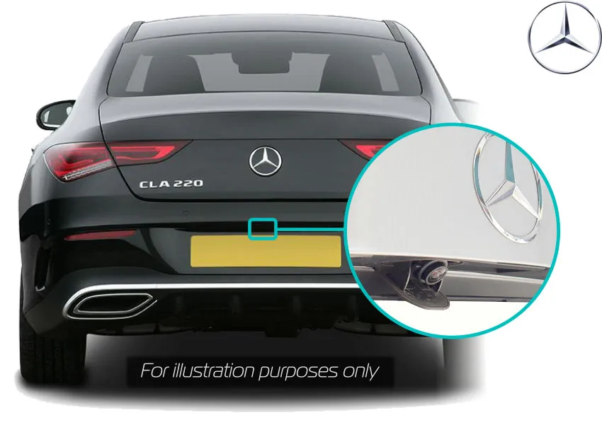 Mercedes-Benze-cla-x117-c117-rear-view-reversing-camera-retrofit-camera