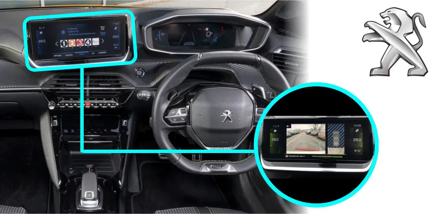 Peugeot-208-reversing-camera-screen