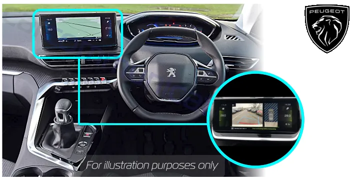 Peugeot 5008 Reversing Camera System - For 10 inch NAC System