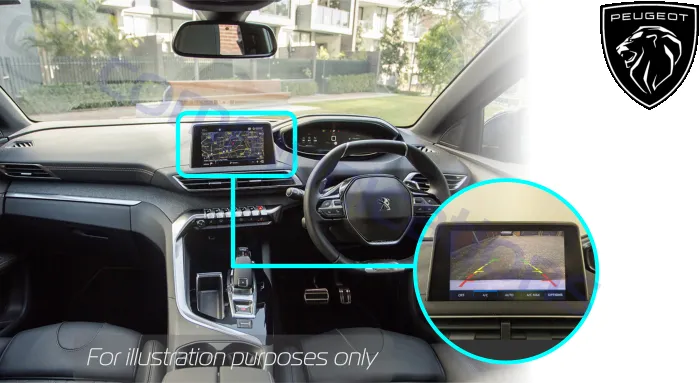 Peugeot 5008 Reversing Camera System - For 8 inch NAC System