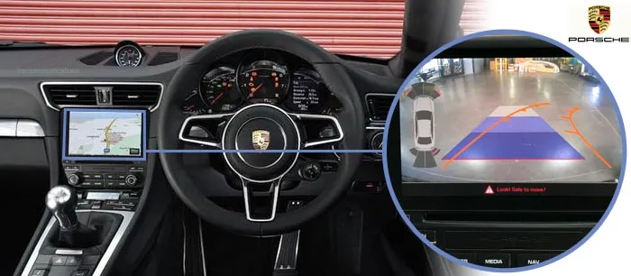 911 Carrera reversing camera screen