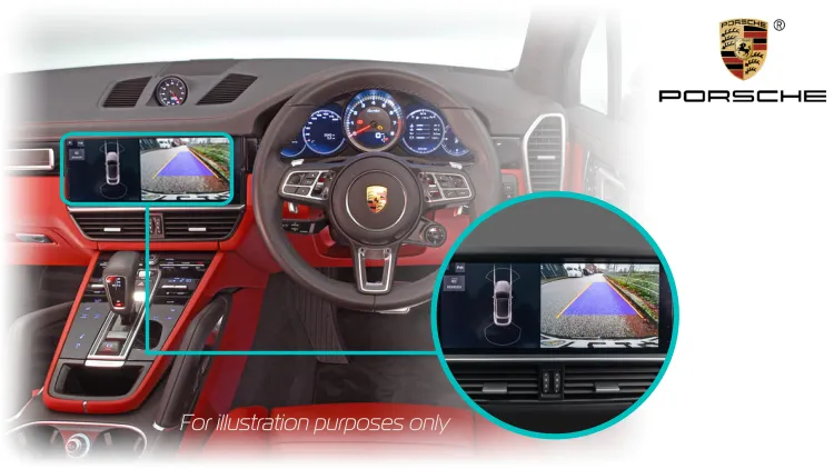 Porsche Cayenne 9YA Genuine Reversing Rear View Camera PCM_5.0 Dash