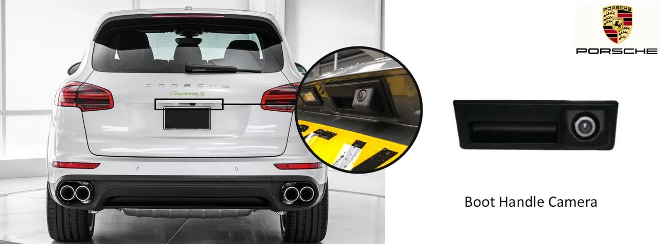 911 reversing rear view wedge camera