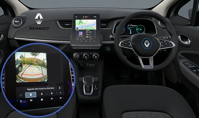 Zoe reversing camera screen