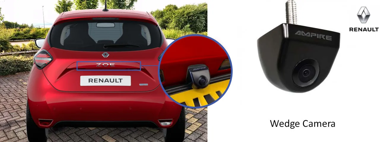 Zoe 2020 reversing rear view wedge camera