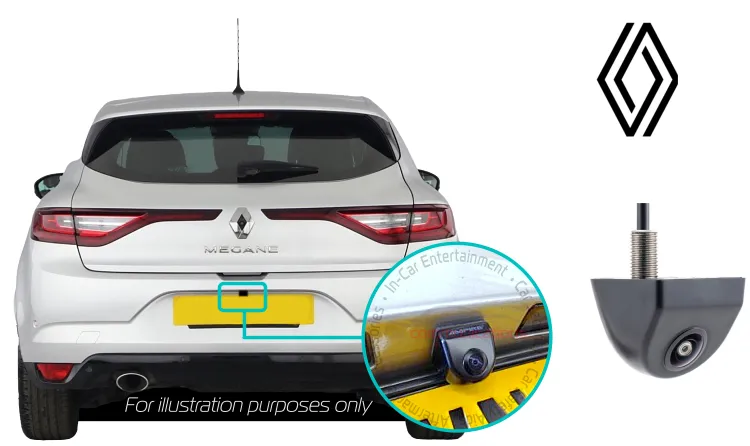 Renault Megane Retrofit Rear View Reversing Camera Kit Solution R-Link 2 Camera