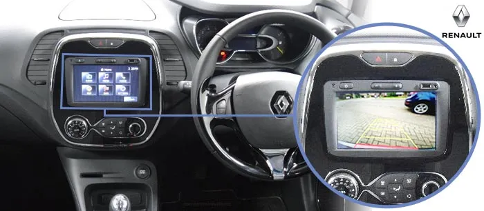 Captur reversing camera screen