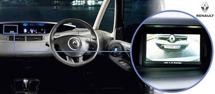 Espace reversing camera screen