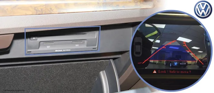 Skoda reversing camera screen