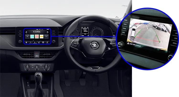 Skoda-Kamiq-lowline-rearview-camera-kit-solution