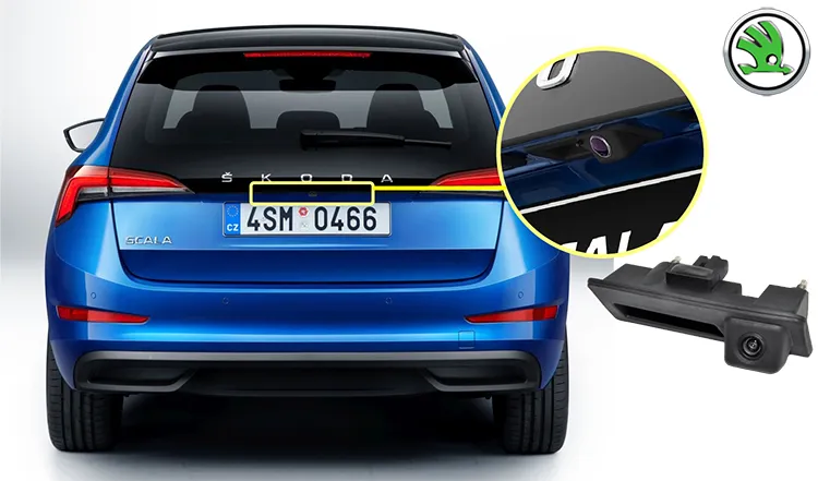 Skoda-scala-reversing-rear-view-boot-handle-camera