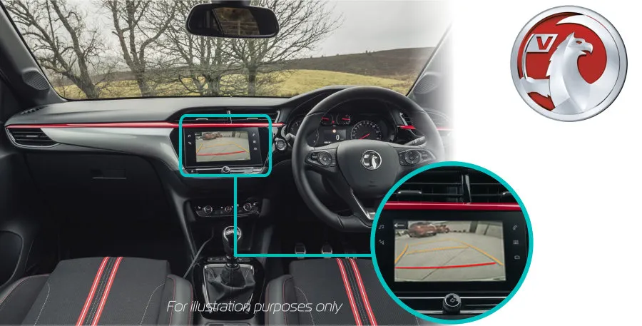 Vauxhall-Corsa-F-reversing-camera-screen-retrofit