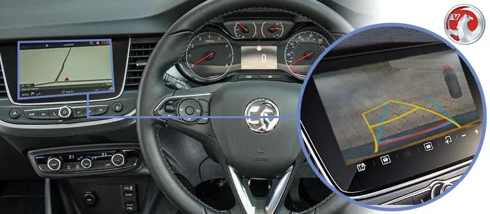 Crossland reversing camera screen