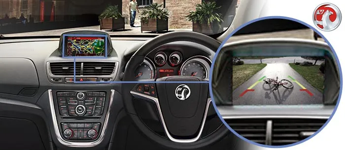 mokka reversing camera screen