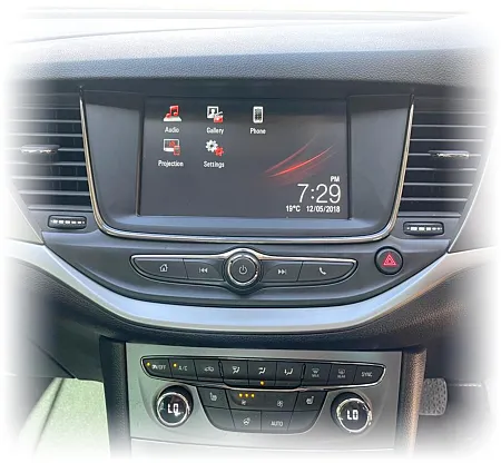 Vauxhall Astra K Rear View Reversing Camera Kit - R4.0 Onstar IntelliLink 7" Screen