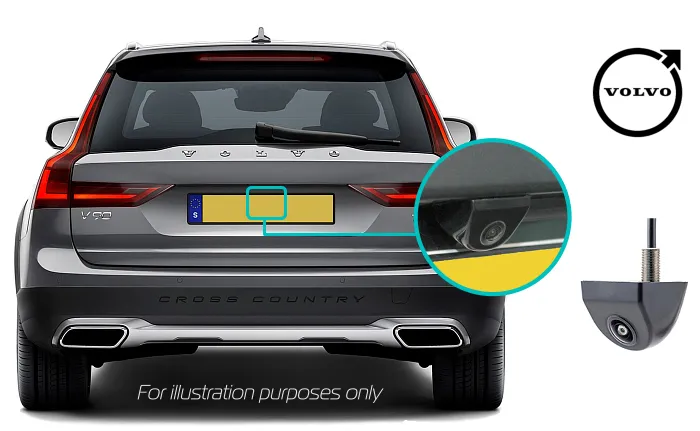 Volvo V90 aftermarket reversing rear view camera kit solution Sensus Connect 9 Tablet Style