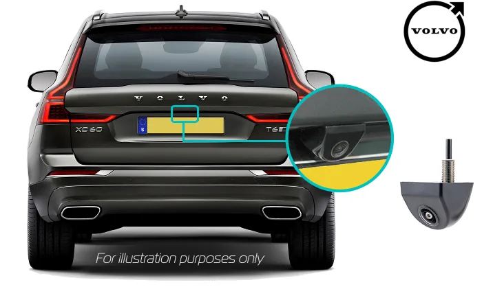 Volvo XC60 aftermarket reversing rear view camera kit solution Sensus Connect 9 Tablet Style